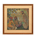 Georges Henri Manzana Pissarro Les Baigneuses Oil on Board Artwork