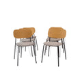 Audo Copenhagen Co Dining Stackable Chair Upholstered Seat  (formerly Menu), Set of 6