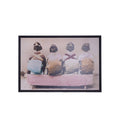 Japanese 'Dance Man' 4 Geisha Vintage Photo with Frame