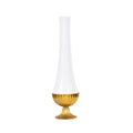 Mid Century Modern KPM Style Vase with Brass Mount