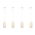 Set of 4 Vintage Mid Century Modern Ceramic Pendant Lights